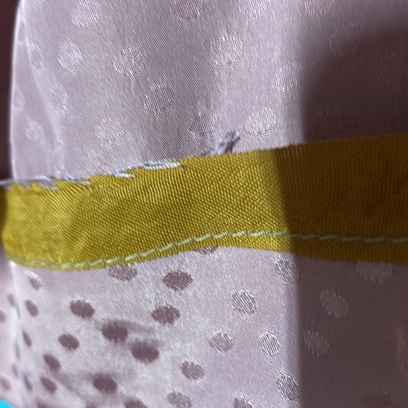 VINTAGE statement collar blush polka-dot outfit small - Picture 4 of 10